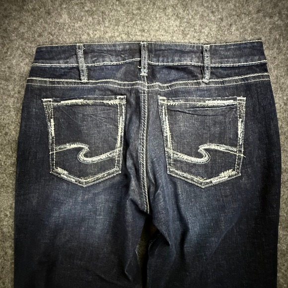 Silver Jeans Avery Slim Boot Dark Wash Denim Jeans Women 33x33 - Picture 3 of 11